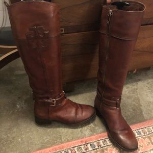Tory Burch Knee High Leather Boots 6.5